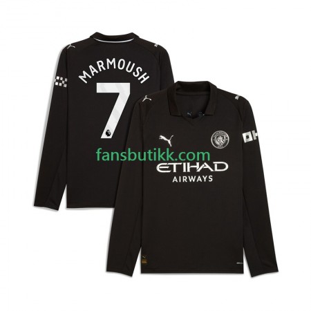 Fotballdrakt Manchester City Omar Marmoush 7 Bortetrøye 2025-2026 Langermet